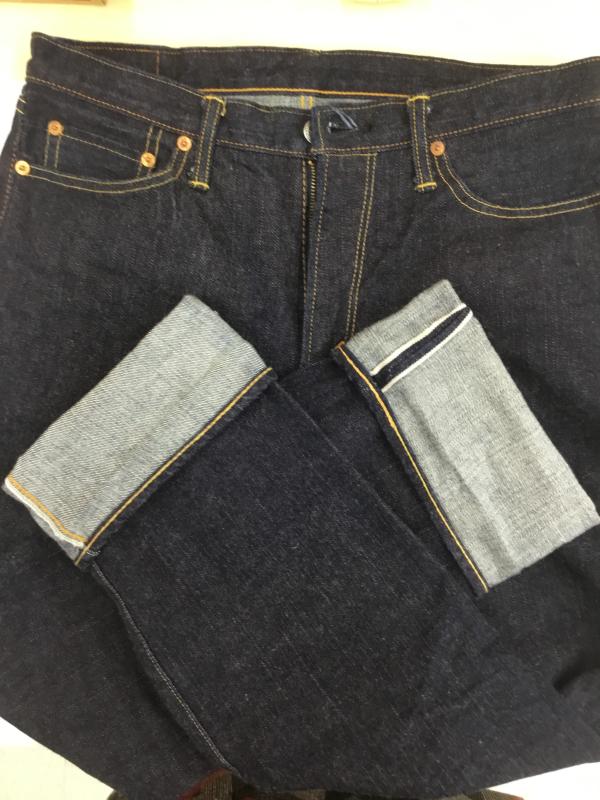 フラットヘッド The Flat Head パンツ デニム、ジーンズ M 無地 紺 / ネイビー /  メンズ USED 古着 中古 10110115