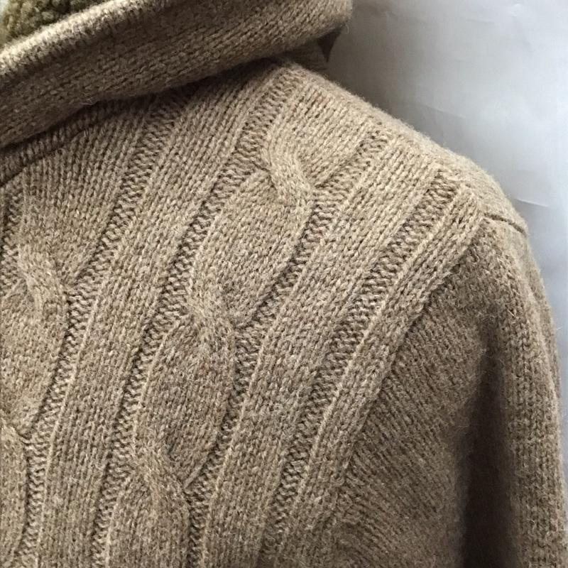 エルエルビーン L.L.Bean パーカー 長袖 273636 ニット フルジップ 裏フリース ジャパンフィット タグ付き M  茶 / ブラウン /  メンズ USED 古着 中古 10112402