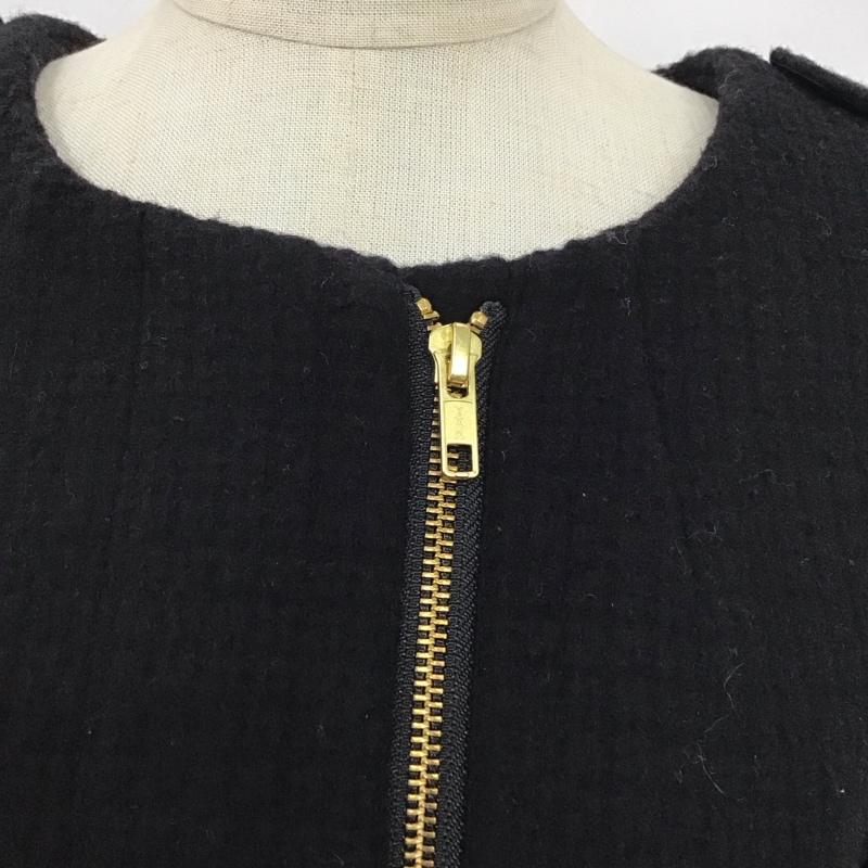 オペークドットクリップ OPAQUE.CLIP ジャケット、上着 ジャケット、ブレザー 637-45005 ノーカラージャケット L 無地 黒 / ブラック /  レディース USED 古着 中古 10121132
