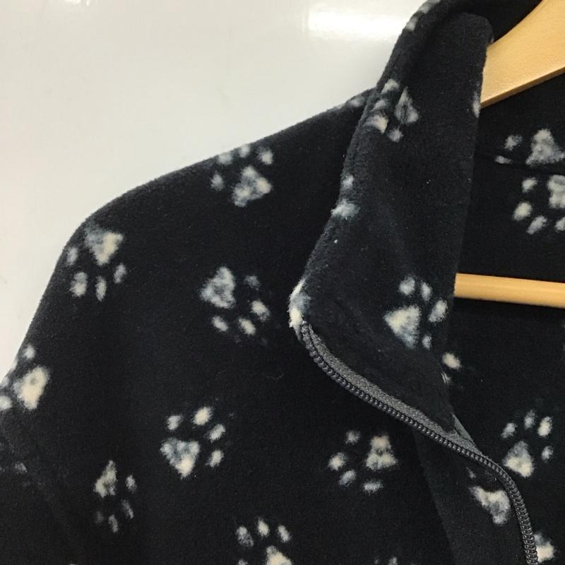 ジャック・ウルフスキン Jack Wolfskin ジャケット、上着 ジャケット、ブレザー フリースジャケット プルオーバーパーカー 古着 ジップアップカラーネック M プリント 紺 / ネイビー /  メンズ USED 古着 中古 10140319