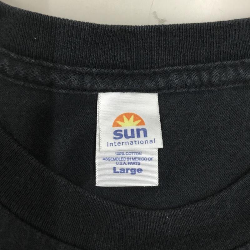 古着 USED Tシャツ 半袖 半袖カットソー プリントTシャツ クルーネックカットソー L プリント 黒 / ブラック /  メンズ USED 古着 中古 10114164