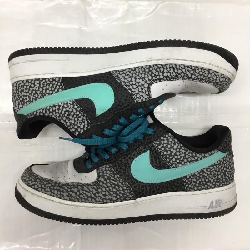 ナイキ NIKE スニーカー スニーカー DH7128-991 AIR FORCE 1 LOW BY YOU 29cm 29.0cm ロゴ、文字 白 / ホワイト / X 黒 / ブラック / X 灰 / グレー / X 水色 / ライトブルー /  メンズ USED 古着 中古 10106191