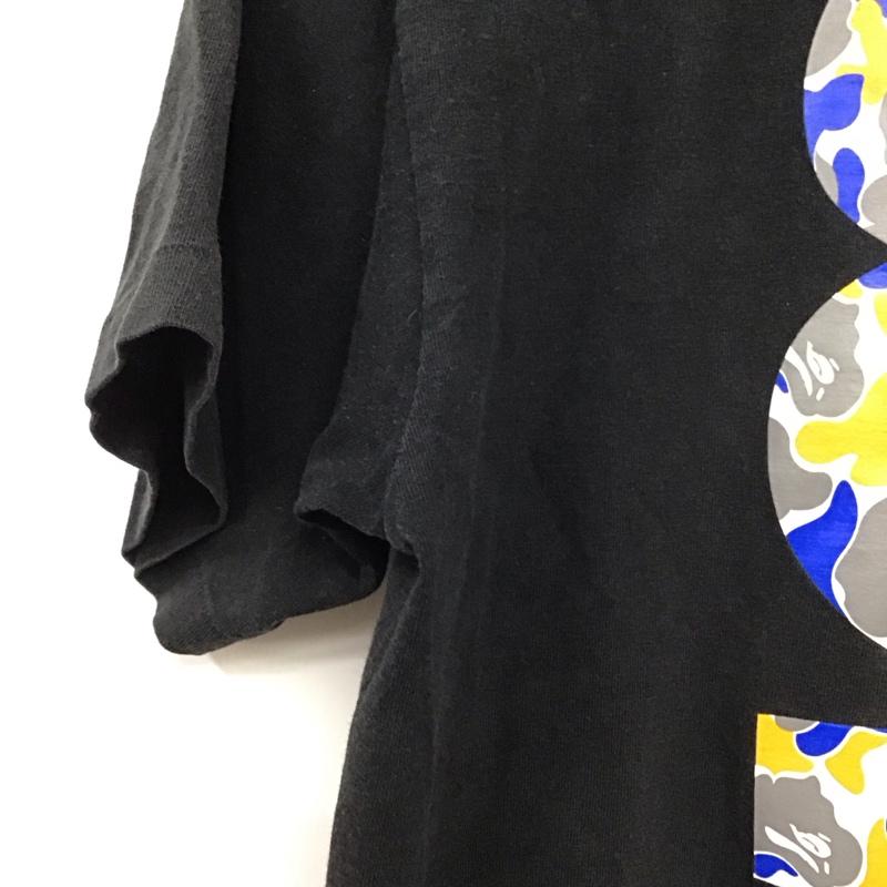 ベイプ BAPE Tシャツ 半袖 半袖カットソー プリントTシャツ クルーネックカットソー L プリント 黒 / ブラック /  メンズ USED 古着 中古 10150587