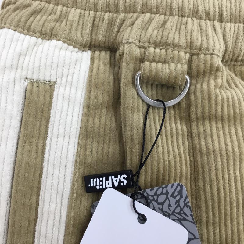 サプール SAPEur パンツ ワークパンツ、ペインターパンツ A0023-487 CORDUROY PANTS XL ロゴ、文字 茶 / ブラウン / X ベージュ / ベージュ /  メンズ USED 古着 中古 10143955