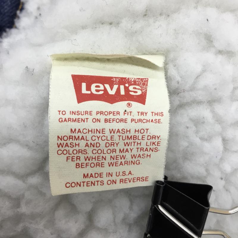 リーバイス Levi s ジャケット、上着 ジャケット、ブレザー デニム　ボアジャケット　80s 40 無地 インディゴ / インディゴ /  メンズ USED 古着 中古 10138377