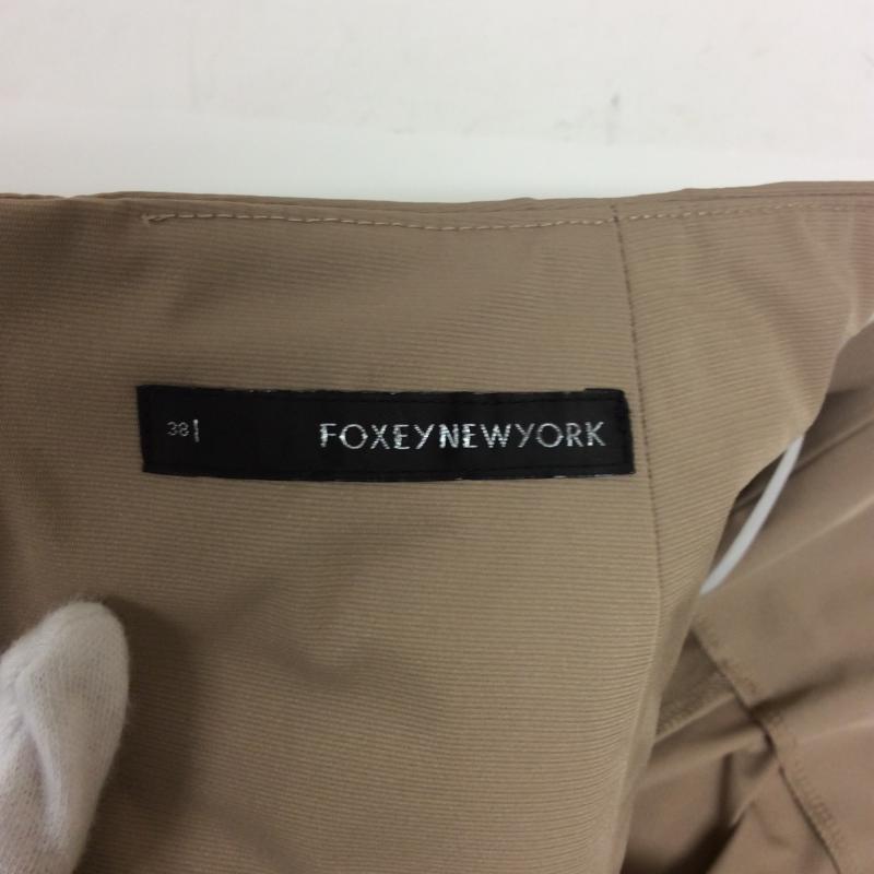 フォクシーニューヨーク FOXEYNEWYORK スカート ひざ丈スカート 38 無地 ベージュ / ベージュ /  レディース USED 古着 中古 10004239