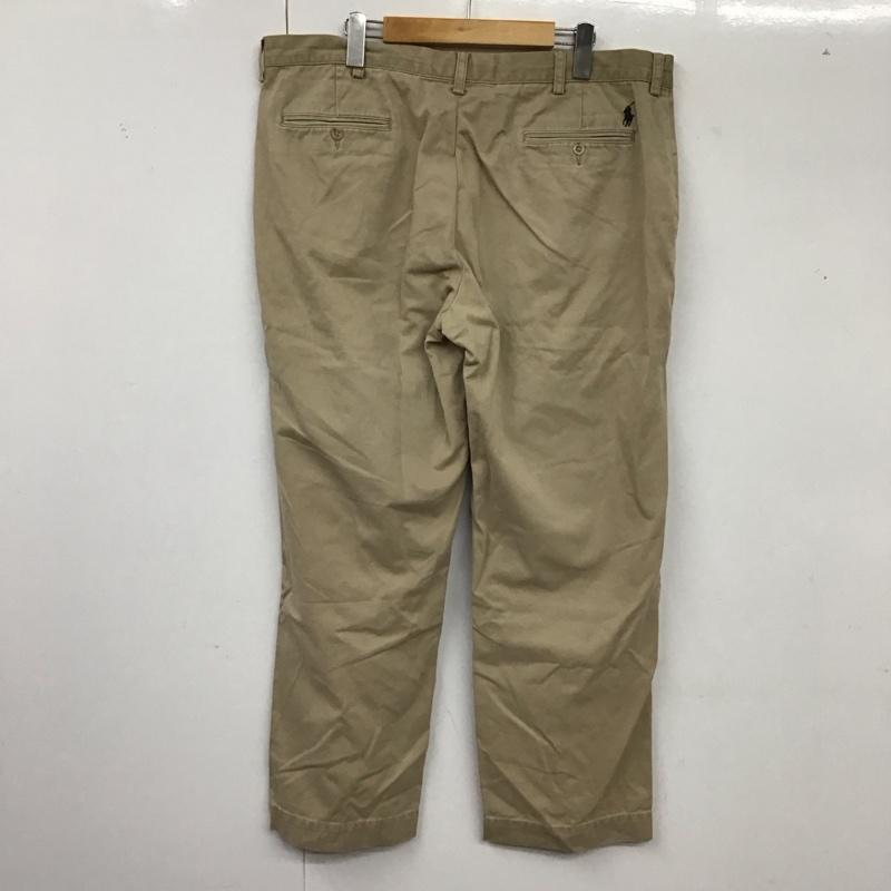 ポロバイラルフローレン Polo by RALPH LAUREN パンツ チノパン チノパン カジュアルパンツ ワイドパンツ ストレートパンツ 38 無地 ベージュ / ベージュ /  メンズ USED 古着 中古 10120360