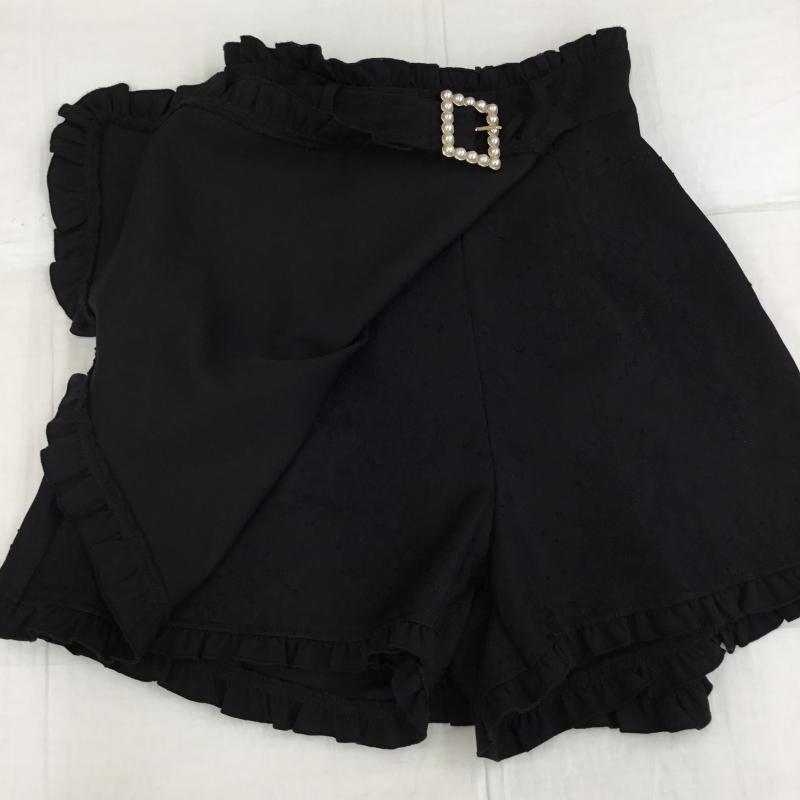 ロジータ ROJITA パンツ キュロット FREE レース柄 黒 / ブラック /  レディース USED 古着 中古 10139915