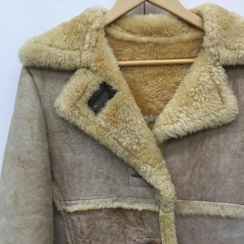 ショット Shott コート 毛皮、ファー ムートンランチコート　70 s 無地 ベージュ / ベージュ /  メンズ USED 古着 中古 10141438