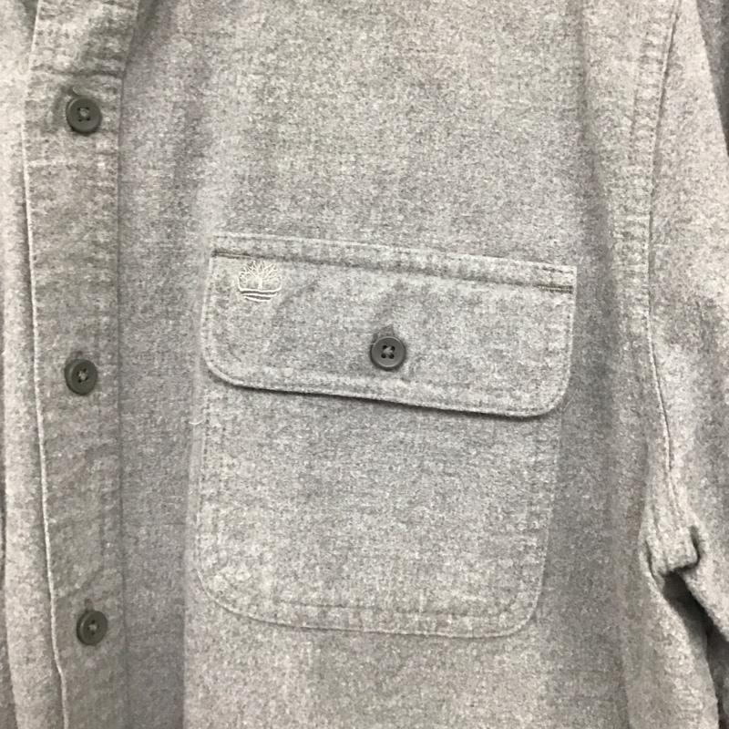 ティンバーランド Timberland シャツ、ブラウス 長袖 長袖シャツ 無地シャツ カラーシャツ M 無地 灰 / グレー /  メンズ USED 古着 中古 10133122