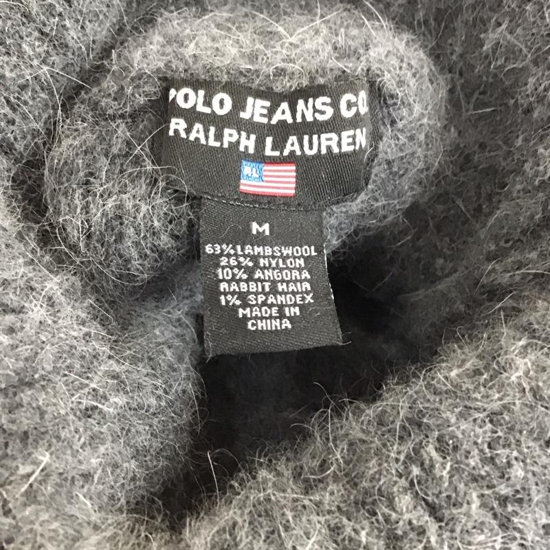 ポロジーンズカンパニー POLOJEANSCO. ニット、セーター 長袖 長袖ニットカットソー ニット セーター タートルニット M  灰 / グレー /  メンズ USED 古着 中古 10119043