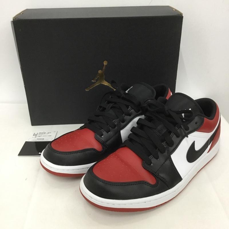 ナイキ NIKE スニーカー スニーカー 553558-612 AIR JORDAN 1 LOW 27.5cm 箱有 27.5cm ロゴ、文字 白 / ホワイト / X 黒 / ブラック / X 赤 / レッド /  メンズ USED 古着 中古 10128887