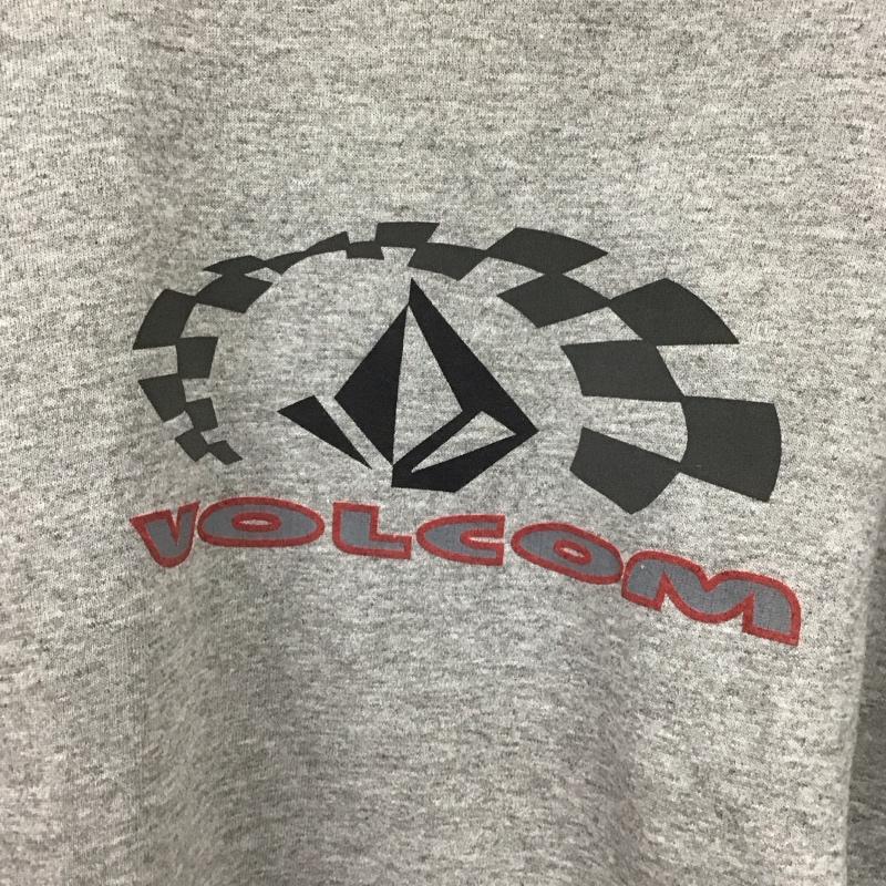ボルコム VOLCOM トレーナー 長袖 長袖トレーナー スウェット クルーネック プルオーバー 90S 旧タグ M ロゴ、文字 灰 / グレー /  メンズ USED 古着 中古 10131975