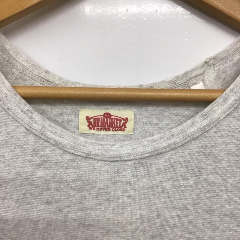 ハリウッドランチマーケット H.R MARKET Tシャツ 半袖 半袖カットソー 無地Tシャツ クルーネックカットソー 4 無地 灰 / グレー /  メンズ USED 古着 中古 10141712