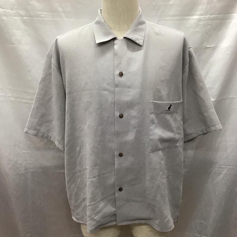 カンゴール KANGOL シャツ、ブラウス 半袖 L ワンポイント 灰 / グレー /  メンズ USED 古着 中古 10117045