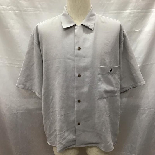 カンゴール KANGOL シャツ、ブラウス 半袖 L ワンポイント 灰 / グレー /  メンズ USED 古着 中古 10117045