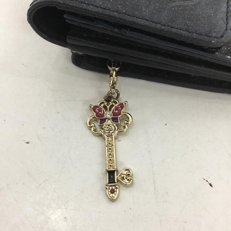 アナスイ ANNASUI 財布 長財布 がま口 星 総柄 紺 / ネイビー /  レディース USED 古着 中古 10140029