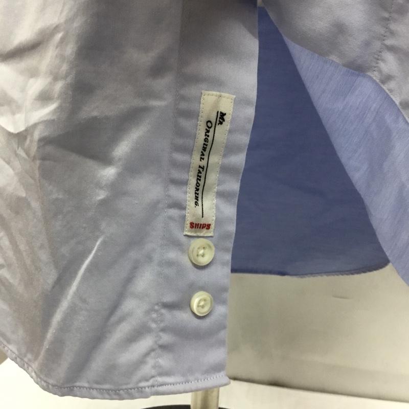 シップス SHIPS シャツ、ブラウス 長袖 111-13-5532 長袖シャツ カラーシャツ カジュアルシャツ 38 無地 水色 / ライトブルー /  メンズ USED 古着 中古 10106596