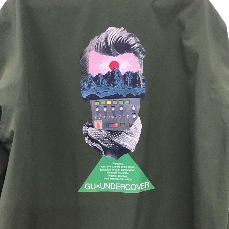 ジーユー GU ジャケット、上着 ジャンパー、ブルゾン 311-334118 ジャケット 前ボタン カラージャケット アウター L プリント カーキ / カーキ /  メンズ USED 古着 中古 10132925