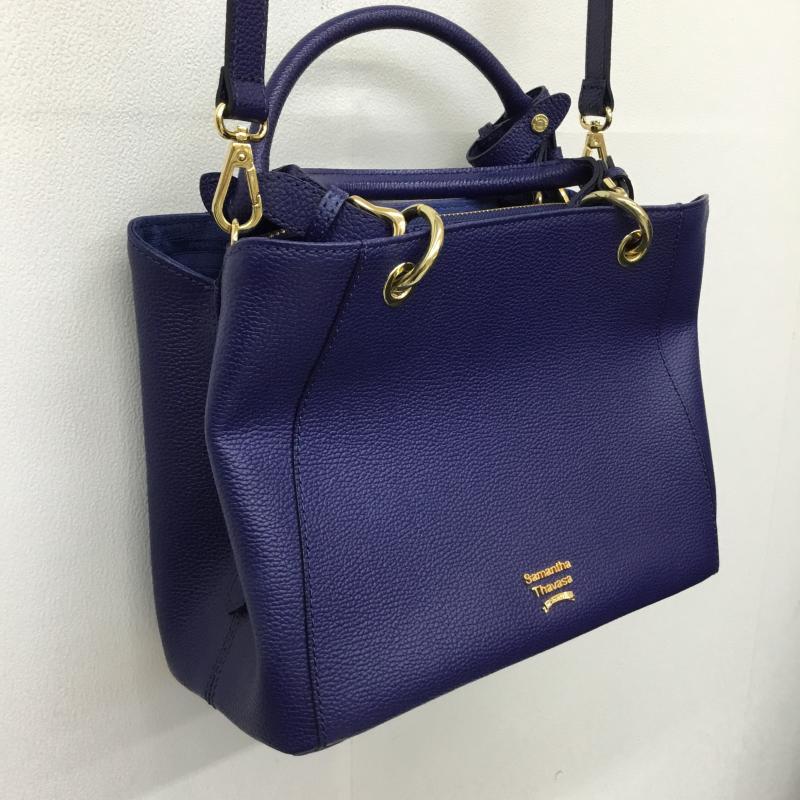サマンサタバサ Samantha Thavasa ショルダーバッグ ショルダーバッグ 2WAY ロゴ、文字 青 / ブルー /  レディース USED 古着 中古 10137579