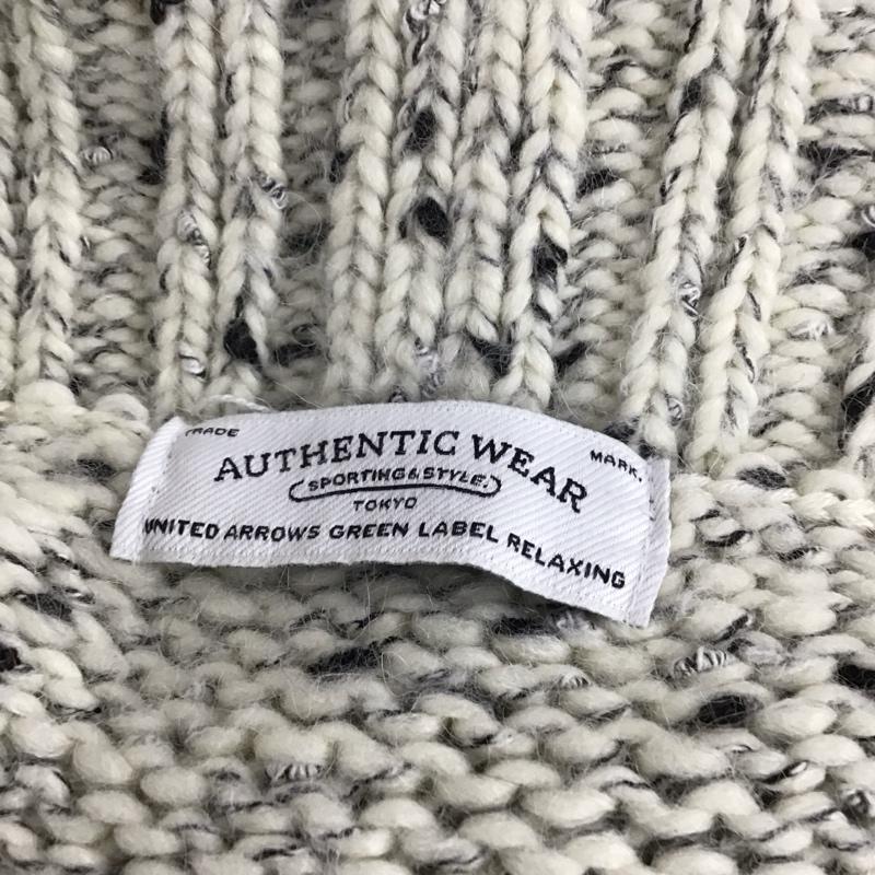 ユナイテッドアローズグリーンレーベルリラクシング UNITED ARROWS green label relaxing カーディガン 長袖 長袖ニットカーディガン リブニットロングカーディガン 前ボタン L 総柄 マルチカラー / マルチカラー /  メンズ USED 古着 中古 10121045