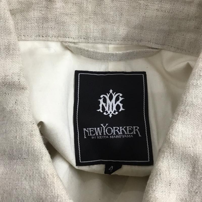ニューヨーカー NEWYORKER ジャケット、上着 ジャケット、ブレザー カジュアルジャケット アウター カラージャケット 4 無地 ベージュ / ベージュ /  メンズ USED 古着 中古 10111096