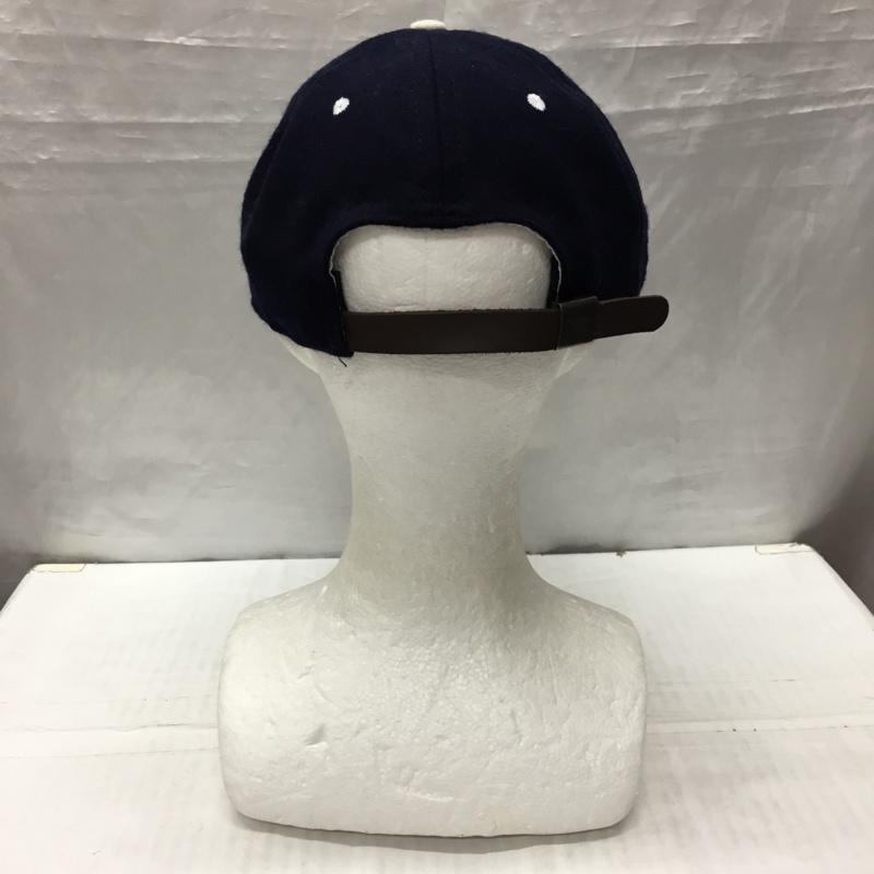 エベッツフィールドフランネルズ EBBETS FIELD FLANNELS 帽子 キャップ FSキャップ ウール ロゴ、文字 紺 / ネイビー /  メンズ USED 古着 中古 10122334