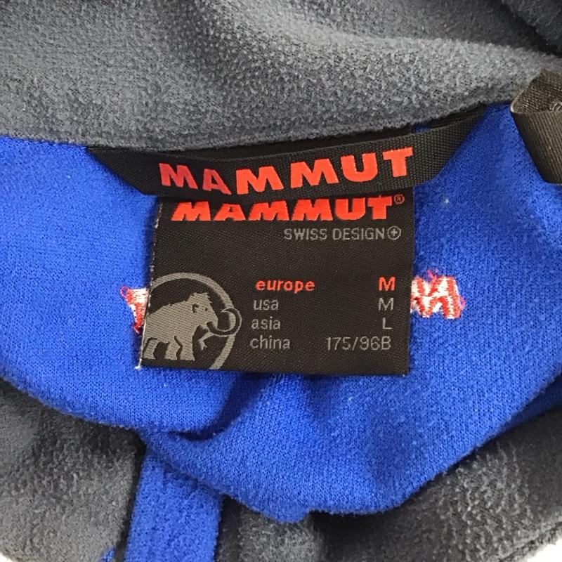 マムート Mammut ジャケット、上着 ジャンパー、ブルゾン ジップアップジャケット ジャンパー ジャケット カジュアルジャケット アウター M ロゴ、文字 青 / ブルー /  メンズ USED 古着 中古 10119521