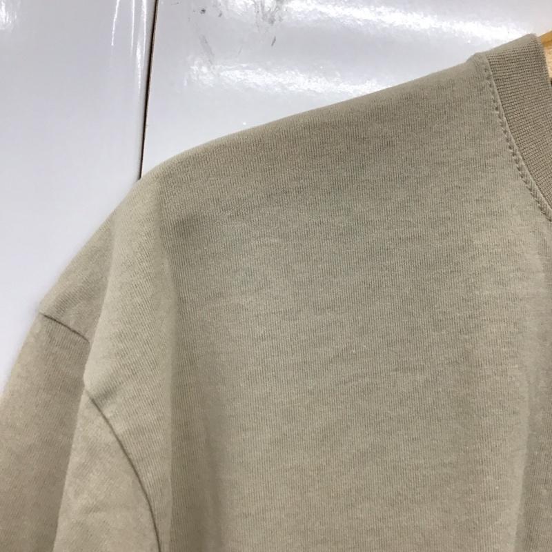 ダイワ DAIWA Tシャツ 半袖 DE-6422GR 胸ポケット green label relaxing L ワンポイント ベージュ / ベージュ /  メンズ USED 古着 中古 10117750