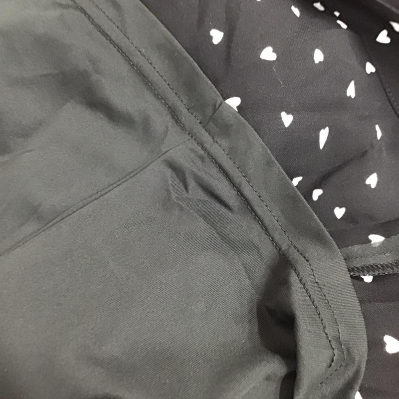 スピック＆スパン Spick & Span ワンピース ロングスカート 長袖ロングワンピース フレアスカート 総柄 38 プリント 黒 / ブラック /  レディース USED 古着 中古 10147901