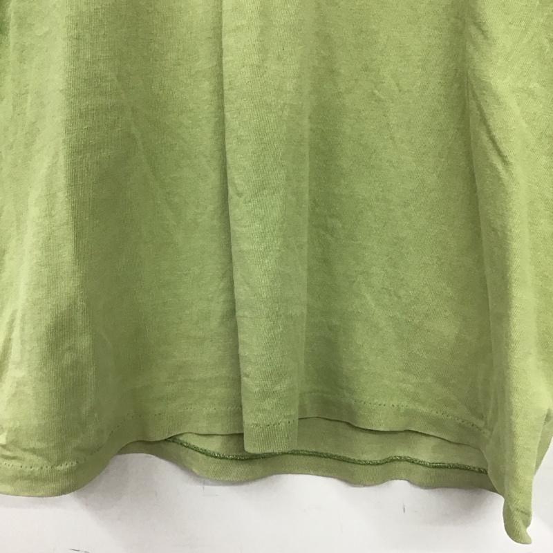 デラックスウエア DELUXEWARE Tシャツ 半袖 L プリント X ロゴ、文字 薄緑 / ライトグリーン /  メンズ USED 古着 中古 10145665