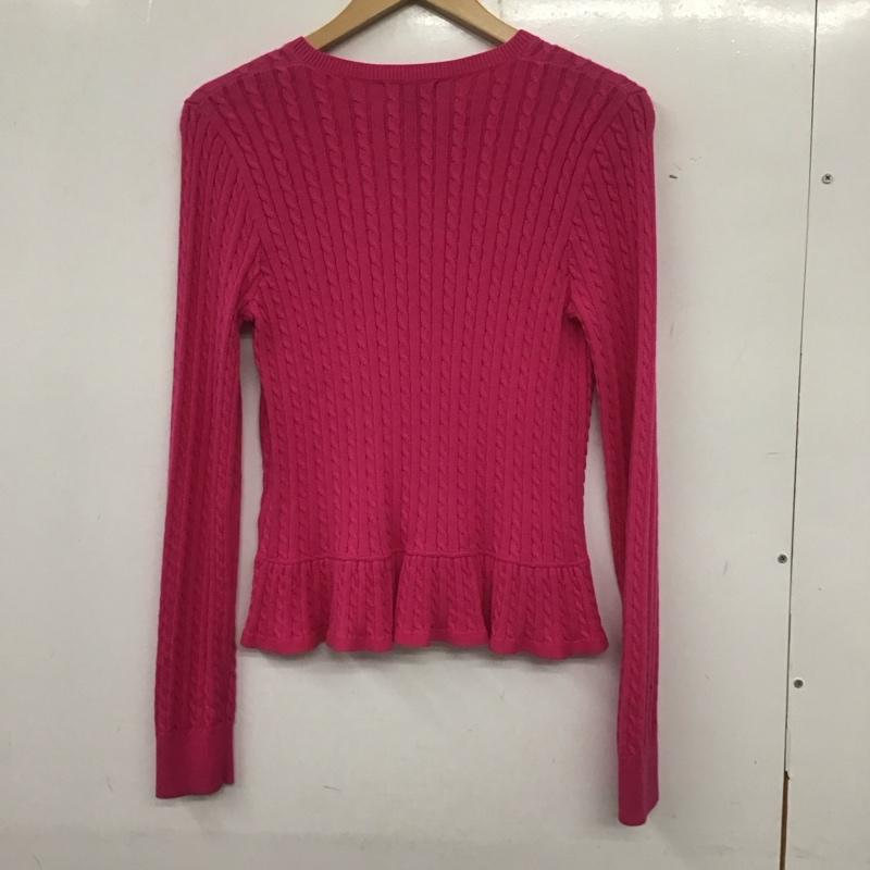ラルフローレン RALPHLAUREN カーディガン 長袖 160cm 無地 桃 / ピンク /  ガールズ USED 古着 中古 10140364