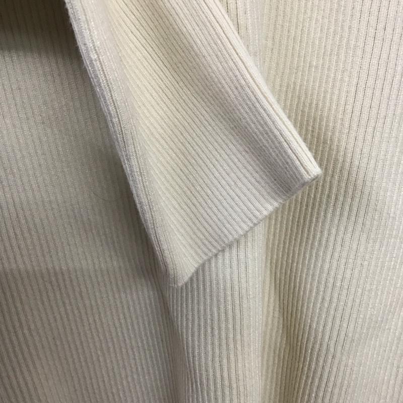 スライ SLY カットソー 長袖 長袖ニットカットソー リブ パフスリーブ FREE 無地 白 / ホワイト /  レディース USED 古着 中古 10142487