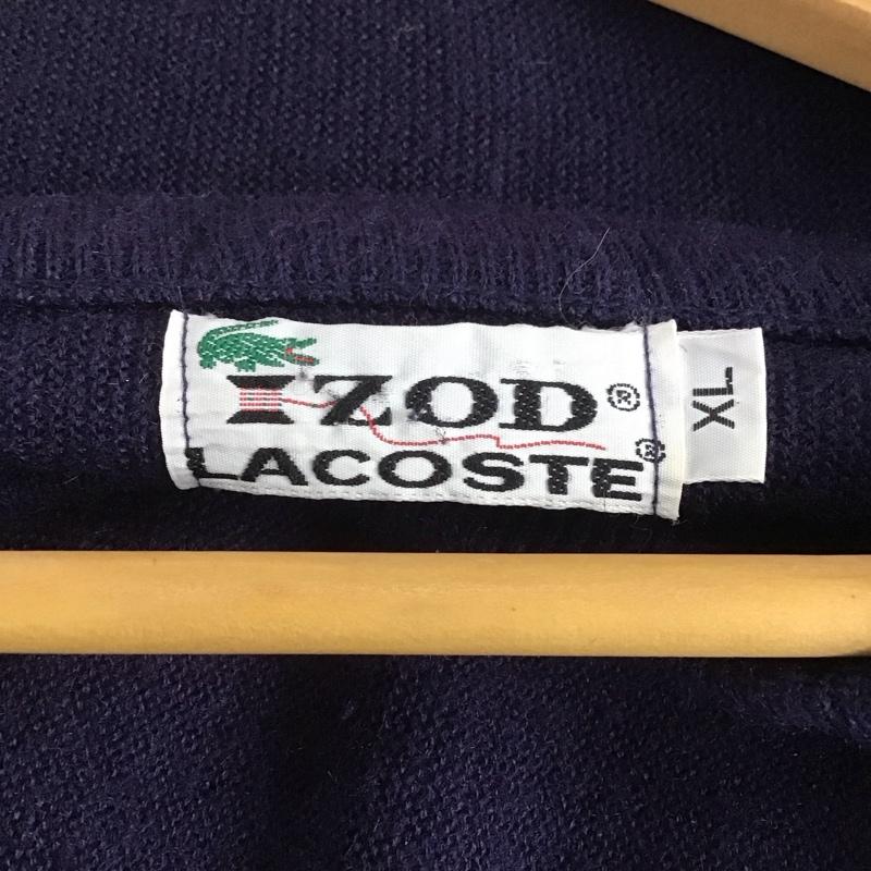 ラコステ LACOSTE ニット、セーター 長袖 長袖ニット セーター 70s XL ロゴ、文字 マルチカラー / マルチカラー /  メンズ USED 古着 中古 10145324