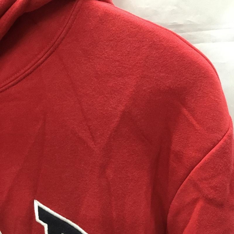 ギャップ GAP パーカー 長袖 スウェット 裏起毛 プルオーバー S ロゴ、文字 赤 / レッド /  メンズ USED 古着 中古 10118996