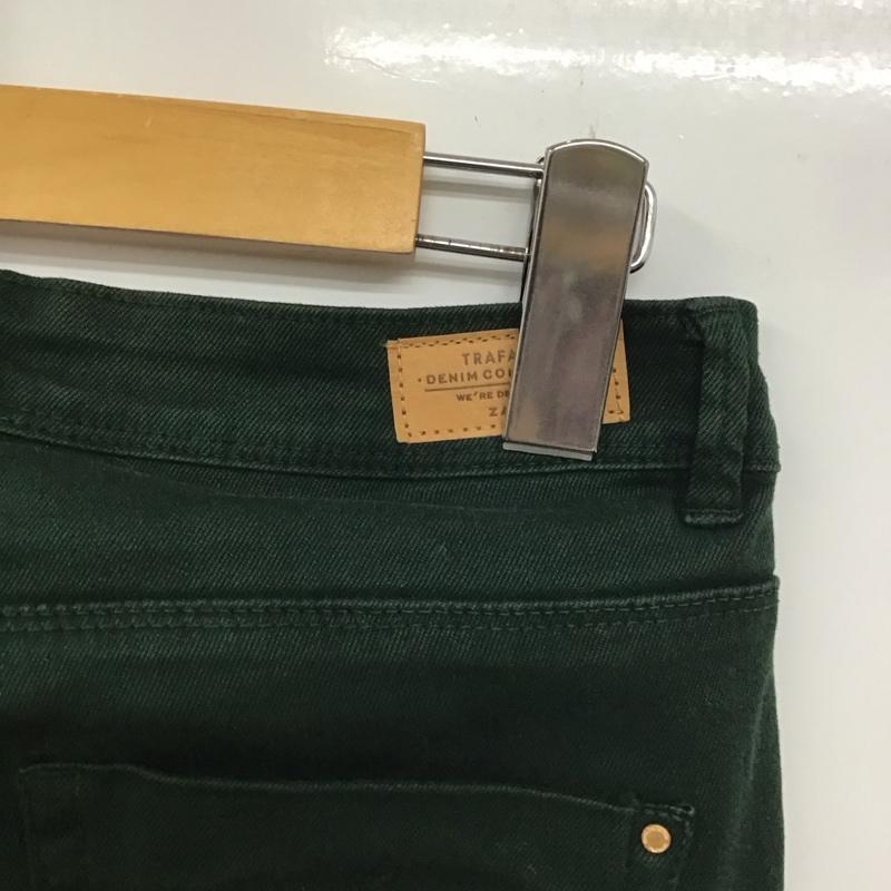 ザラ ZARA パンツ デニム、ジーンズ 34 無地 緑 / グリーン /  レディース USED 古着 中古 10143497