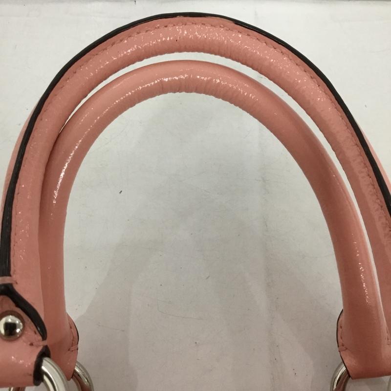 コーチ COACH ハンドバッグ ハンドバッグ F15443 アシュレイ シグネチャー サテンサッチェル ロゴ、文字 桃 / ピンク /  レディース USED 古着 中古 10145199