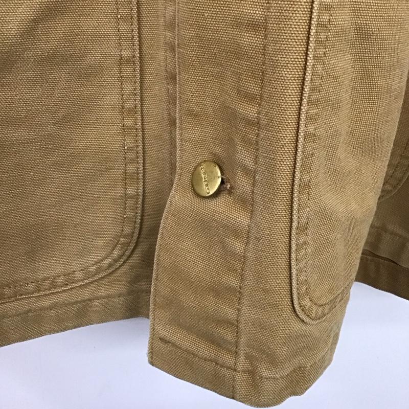 カーハート Carhartt ジャケット、上着 ジャケット、ブレザー デニムジャケット Gジャン アウター カジュアルジャケット ロゴ、文字 ベージュ / ベージュ /  メンズ USED 古着 中古 10137095
