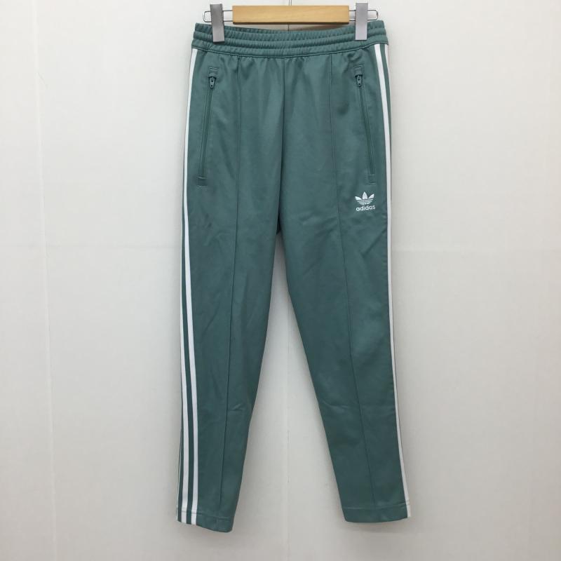 アディダス adidas パンツ チノパン DV1519 トラックパンツ XS ストライプ X ロゴ、文字 薄緑 / ライトグリーン /  レディース USED 古着 中古 10133481