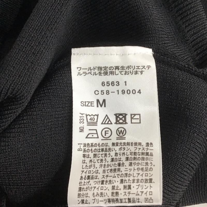 インデックス index カットソー 半袖 半袖ニットカットソー クルーネック セーター M 無地 黒 / ブラック /  レディース USED 古着 中古 10146668