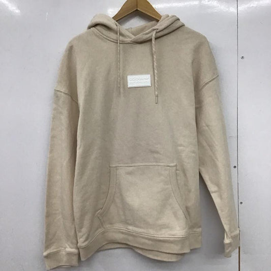 アディダス adidas パーカー 長袖 gn3311 シリコンダブルリニアバッジパーカ 0 ロゴ、文字 ベージュ / ベージュ /  メンズ USED 古着 中古 10149173