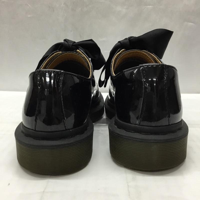 ドクターマーチン Dr.Martens 革靴 革靴 21713 Ray BEAMS 別注 パテント 3eye リボン UK4 US：6 無地 黒 / ブラック /  レディース USED 古着 中古 10108905