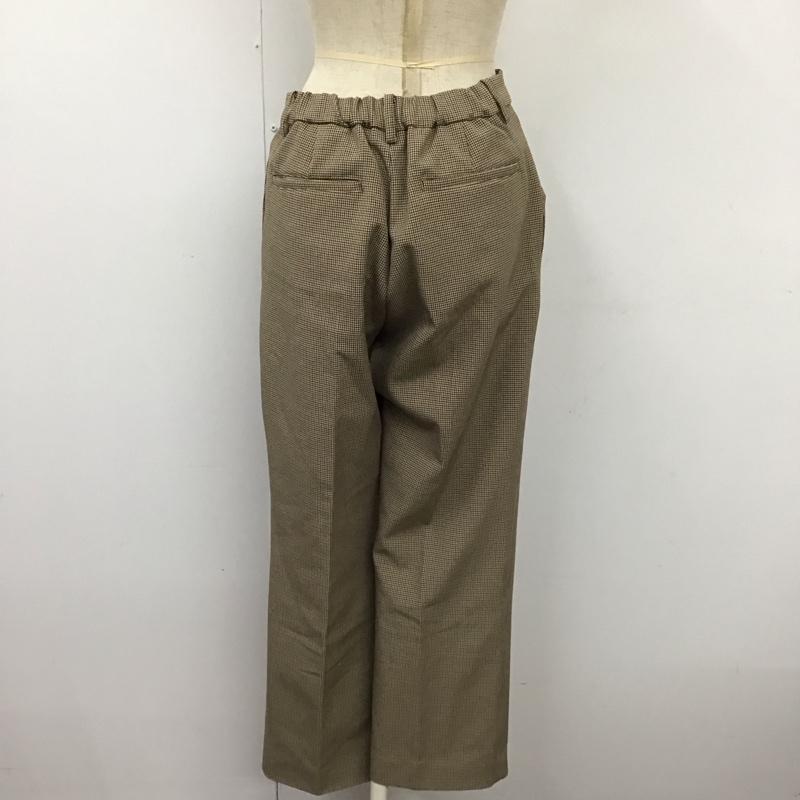 ニコアンド niko and... ボトムス ボトムス S201IK44SM センタープレスパンツ ストレートパンツ 3 チェック ベージュ / ベージュ / X 黒 / ブラック / X 茶 / ブラウン /  レディース USED 古着 中古 10121545