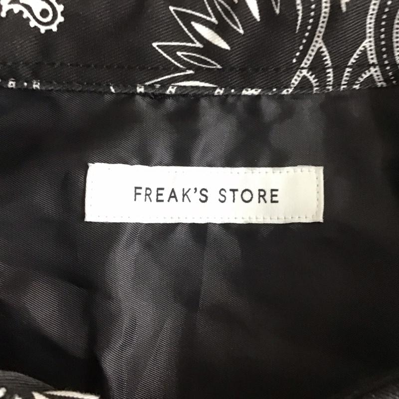 フリークスストア FREAK S STORE シャツ、ブラウス 長袖 203-1014 長袖シャツ カラーシャツ カジュアルシャツ S 総柄 X バンダナ柄 黒 / ブラック / X 白 / ホワイト /  メンズ USED 古着 中古 10107222