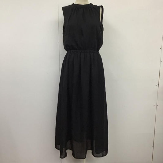 オリーブデオリーブ OLIVE des OLIVE ワンピース ロングスカート 243507 ノースリーブ プリーツ M 無地 黒 / ブラック /  レディース USED 古着 中古 10115311