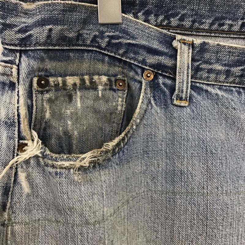 リーバイス Levi s パンツ デニム、ジーンズ 66 前期 デニムパンツ ヴィンテージ 古着 70s 40インチ ダメージ加工 インディゴ / インディゴ /  メンズ USED 古着 中古 10119546