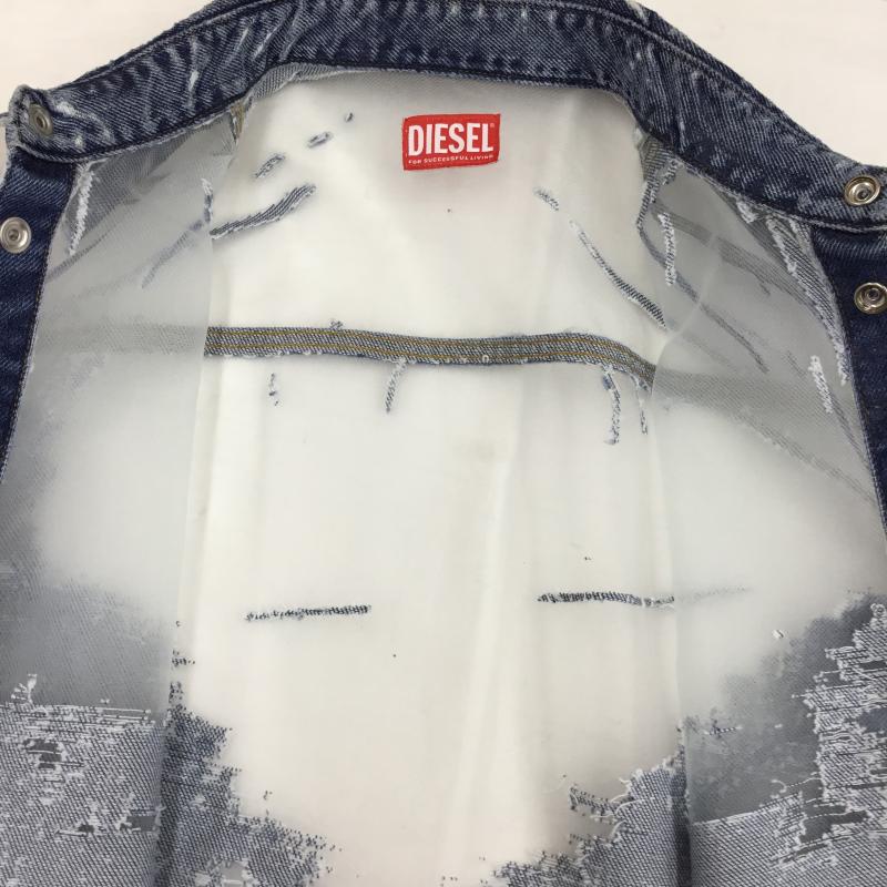 ディーゼル DIESEL ジャケット、上着 ジャケット、ブレザー D-Simply-Over-FSD M ダメージ加工 X  白 / ホワイト / X 青 / ブルー /  メンズ USED 古着 中古 10123091