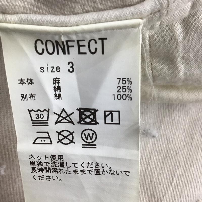 コンフェクト CONFECT パンツ ワークパンツ、ペインターパンツ 02211-0004 ツイルワークパンツ 3 無地 アイボリー / アイボリー /  メンズ USED 古着 中古 10141126