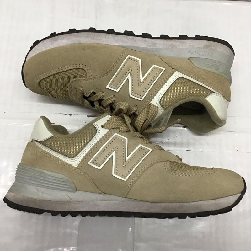 ニューバランス New Balance スニーカー スニーカー ML574ERJ 23cm 23.0cm ロゴ、文字 ベージュ / ベージュ /  レディース USED 古着 中古 10118200