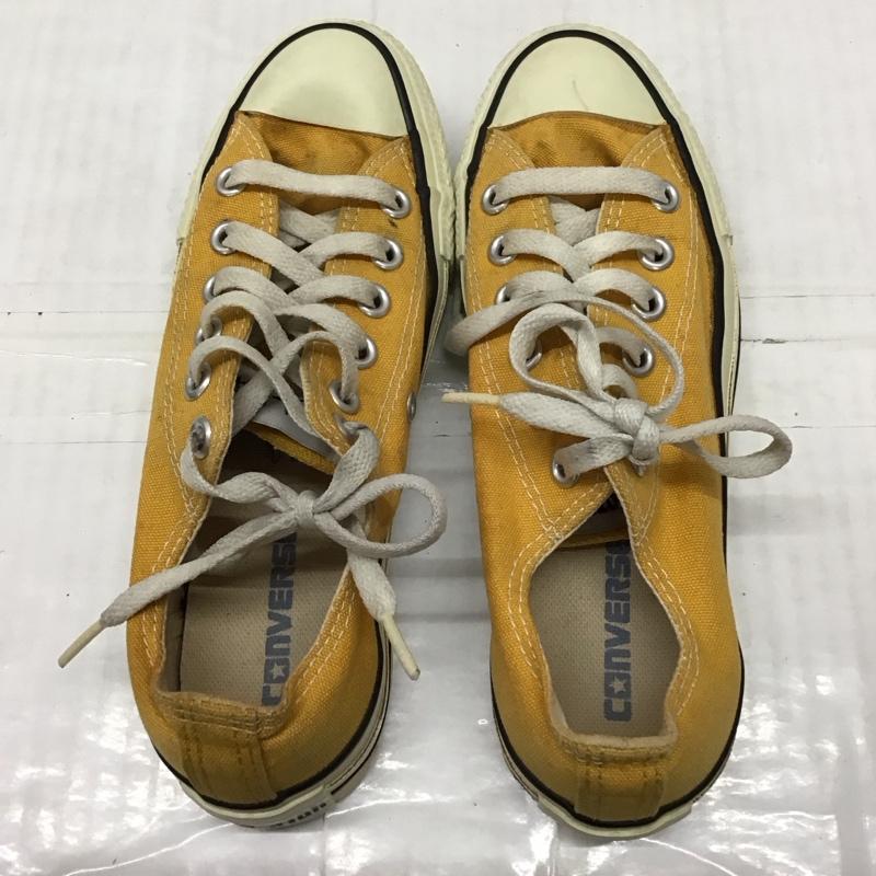 コンバース CONVERSE スニーカー スニーカー 23.5cm 6X 05 11 02 1R449 ローカット 23.5cm 23.5cm ロゴ、文字 黄 / イエロー / X オフホワイト / オフホワイト /  レディース USED 古着 中古 10118777